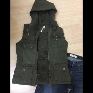 Olive color vest